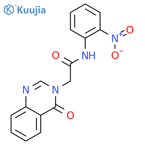 3(4H)-Quinazolineacetamide,N-(2-nitrophenyl)-4-oxo- structure