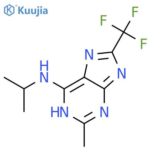 1H-Purin-6-amine, 2-methyl-N-(1-methylethyl)-8-(trifluoromethyl)- structure