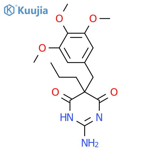 4,6(1H,5H)-Pyrimidinedione, 2-amino-5-propyl-5-[(3,4,5-trimethoxyphenyl)methyl]- structure