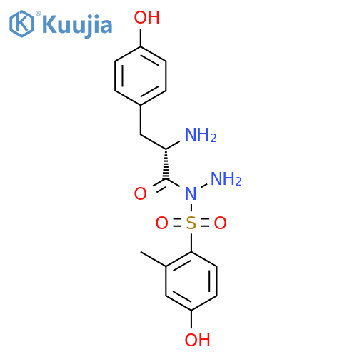 L-Tyrosine, N-[(4-hydroxy-2-methylphenyl)sulfonyl]-, hydrazide structure