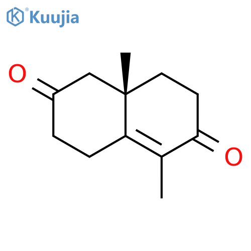 2,6-Naphthalenedione, 1,3,4,7,8,8a-hexahydro-5,8a-dimethyl-, (S)- structure