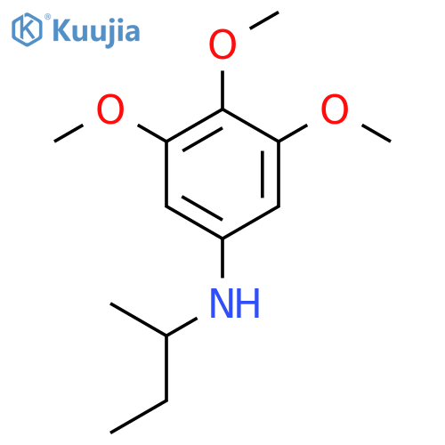 Benzenamine, 3,4,5-trimethoxy-N-(1-methylpropyl)- structure