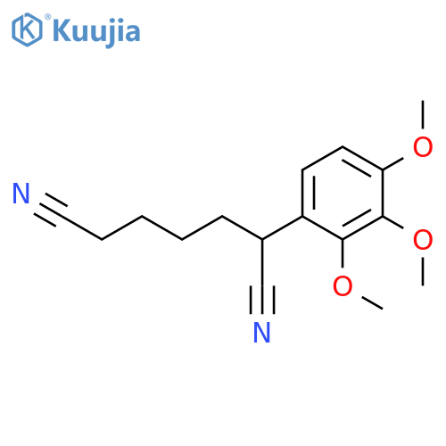 Heptanedinitrile, 2-(2,3,4-trimethoxyphenyl)- structure