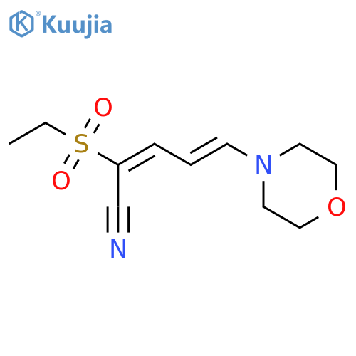 2,4-Pentadienenitrile, 2-(ethylsulfonyl)-5-(4-morpholinyl)- structure
