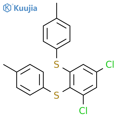 Benzene, 1,5-dichloro-2,3-bis[(4-methylphenyl)thio]- structure