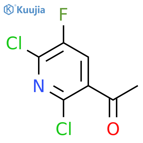 1-(2,6-dichloro-5-fluoropyridin-3-yl)ethan-1-one structure