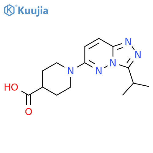 1-(3-isopropyl-[1,2,4]triazolo[4,3-b]pyridazin-6-yl)piperidine-4-carboxylic acid structure