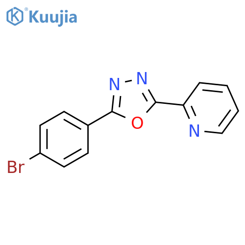 2-[5-(4-bromophenyl)-1,3,4-oxadiazol-2-yl]pyridine structure