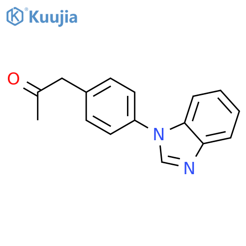 2-Propanone, 1-[4-(1H-benzimidazol-1-yl)phenyl]- structure