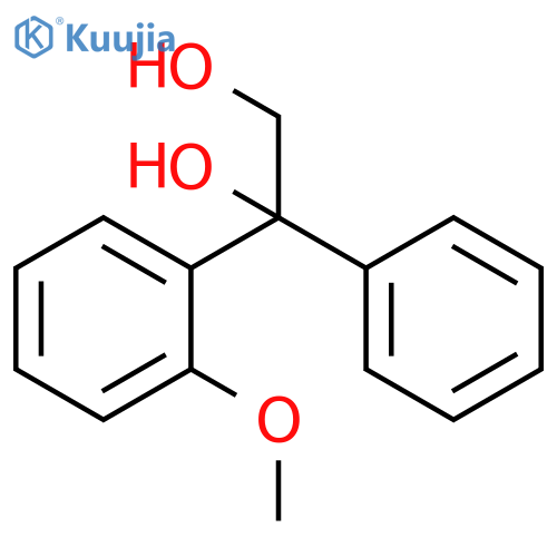 1,2-Ethanediol, 1-(2-methoxyphenyl)-1-phenyl- structure
