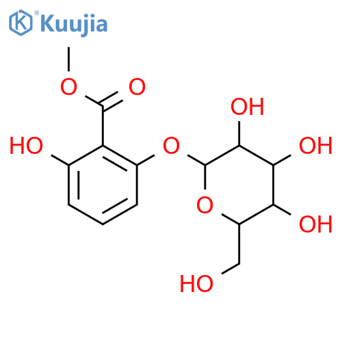 6-(beta-D-glucopyranosyloxy)-salicylic acid methyl ester structure