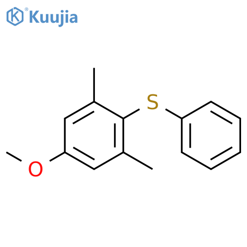 Benzene, 5-methoxy-1,3-dimethyl-2-(phenylthio)- structure