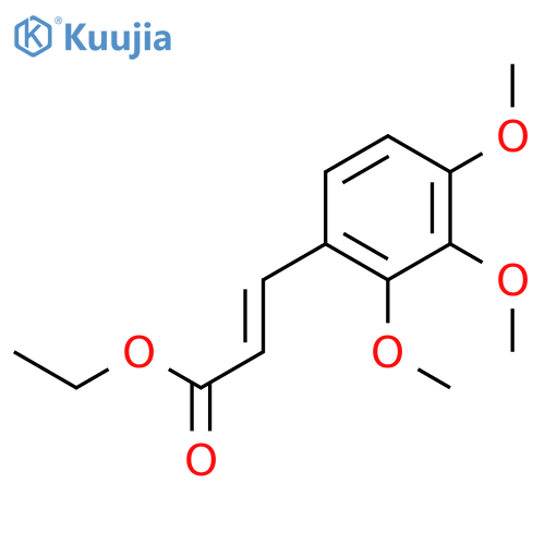 2-Propenoic acid, 3-(2,3,4-trimethoxyphenyl)-, ethyl ester structure