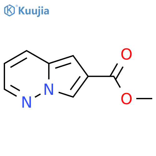 Pyrrolo[1,2-b]pyridazine-6-carboxylic acid methyl ester structure