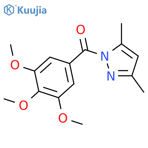Methanone,(3,5-dimethyl-1H-pyrazol-1-yl)(3,4,5-trimethoxyphenyl)- structure