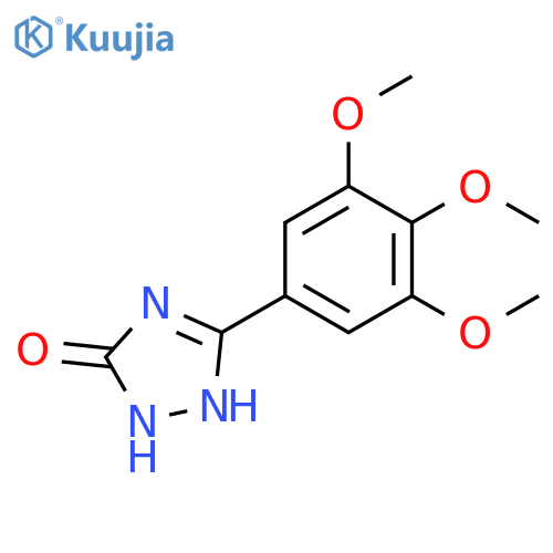 3H-1,2,4-Triazol-3-one,1,2-dihydro-5-(3,4,5-trimethoxyphenyl)- structure