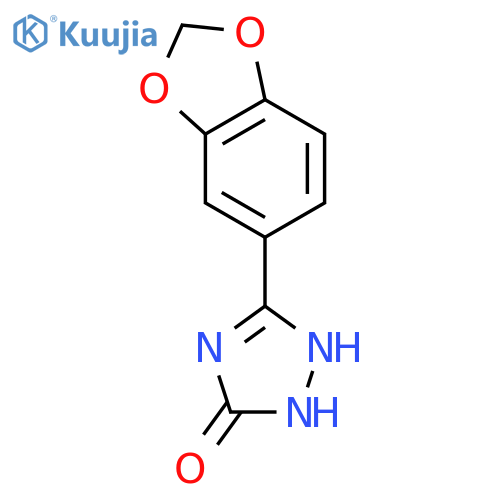3H-1,2,4-Triazol-3-one,5-(1,3-benzodioxol-5-yl)-1,2-dihydro- structure