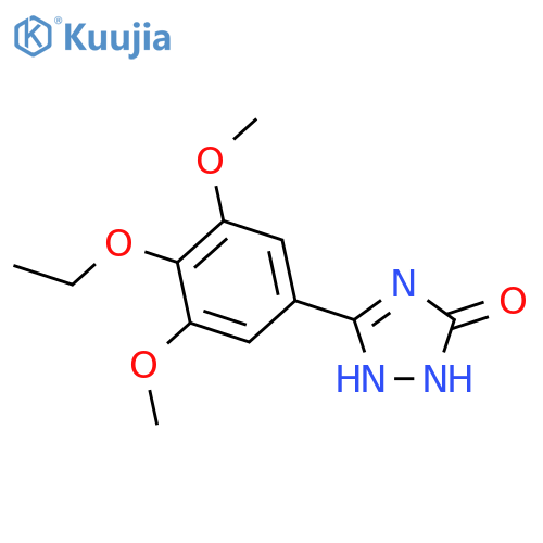 3H-1,2,4-Triazol-3-one,5-(4-ethoxy-3,5-dimethoxyphenyl)-1,2-dihydro- structure