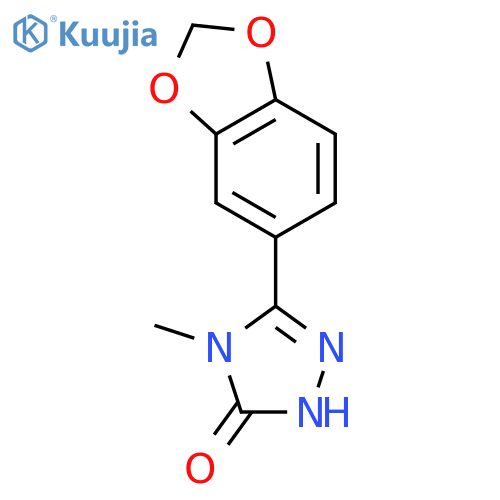 3H-1,2,4-Triazol-3-one,5-(1,3-benzodioxol-5-yl)-2,4-dihydro-4-methyl- structure