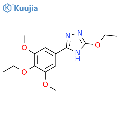 1H-1,2,4-Triazole, 3-ethoxy-5-(4-ethoxy-3,5-dimethoxyphenyl)- structure
