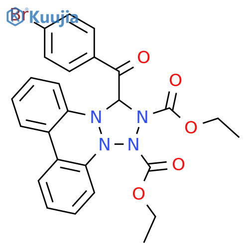1H-Benzo[c]tetrazolo[2,1-a]cinnoline-1,2(3H)-dicarboxylic acid, 3-(4-bromobenzoyl)-, diethyl ester structure