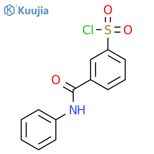 BENZENESULFONYL CHLORIDE, 3-[(PHENYLAMINO)CARBONYL]- structure