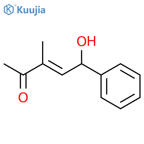 3-Penten-2-one, 5-hydroxy-3-methyl-5-phenyl- structure