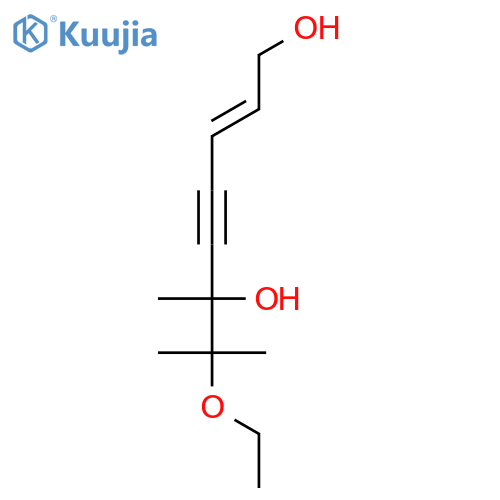 2-Octen-4-yne-1,6-diol, 7-ethoxy-6,7-dimethyl-, (E)- structure