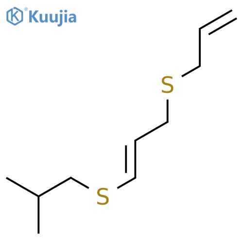 1-PROPENE, 1-[(2-METHYLPROPYL)THIO]-3-(2-PROPENYLTHIO)-, (E)- structure