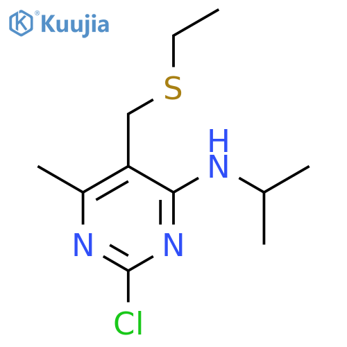 4-Pyrimidinamine, 2-chloro-5-[(ethylthio)methyl]-6-methyl-N-(1-methylethyl)- structure