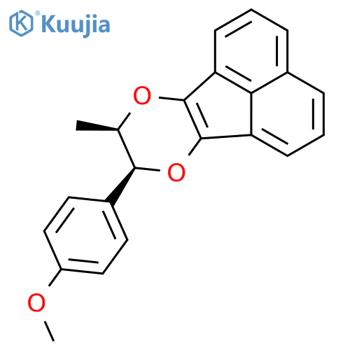 Acenaphtho[1,2-b][1,4]dioxin, 8,9-dihydro-8-(4-methoxyphenyl)-9-methyl-, cis- structure