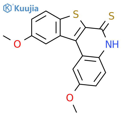 [1]Benzothieno[2,3-c]quinoline-6(5H)-thione, 2,10-dimethoxy- structure
