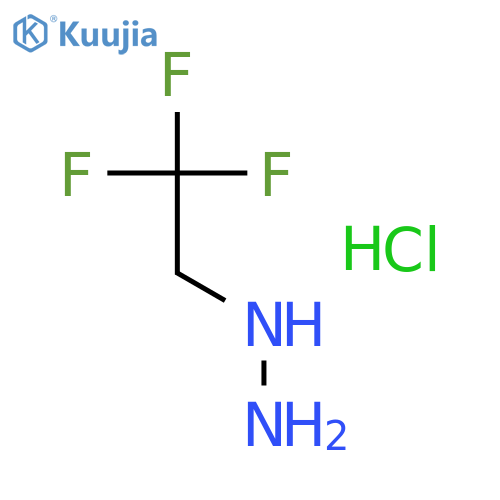 (2,2,2-Trifluoroethyl)hydrazine hydrochloride structure