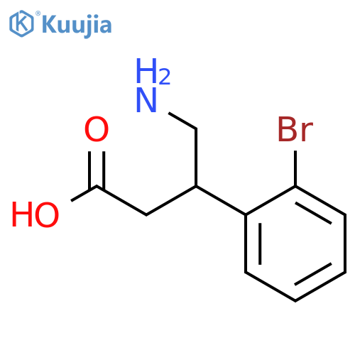 4-Amino-3-(2-bromophenyl)butanoic acid structure