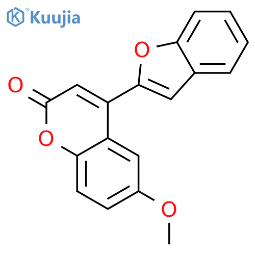 4-(1-benzofuran-2-yl)-6-methoxy-2H-chromen-2-one structure