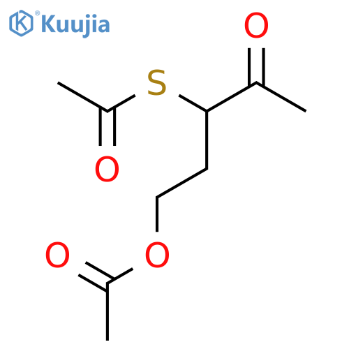 (3-Acetylsulfanyl-4-oxopentyl) acetate structure