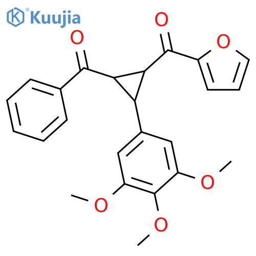Methanone, [2-benzoyl-3-(3,4,5-trimethoxyphenyl)cyclopropyl]-2-furanyl- structure