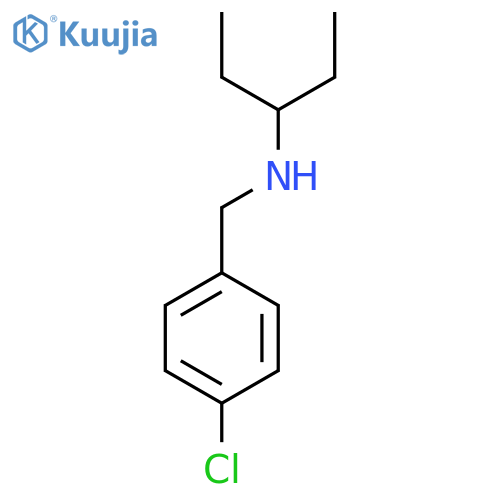[(4-Chlorophenyl)methyl](pentan-3-yl)amine structure