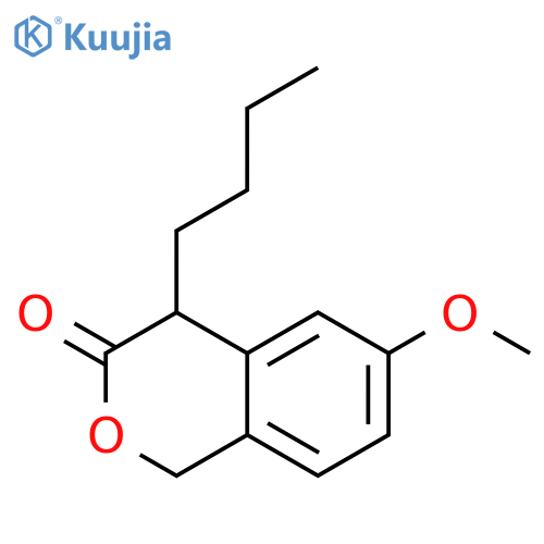 3H-2-Benzopyran-3-one, 4-butyl-1,4-dihydro-6-methoxy- structure
