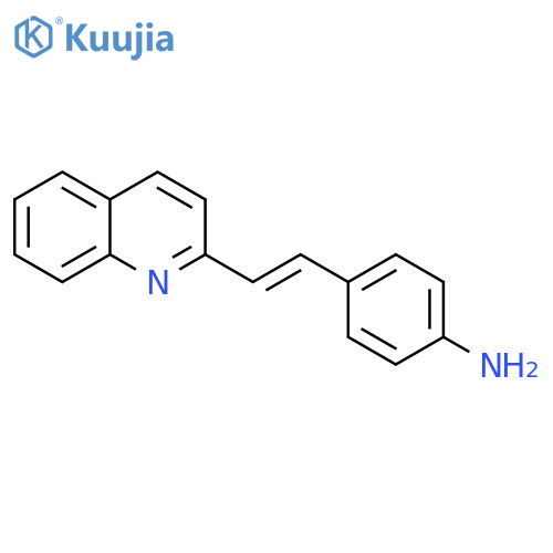 4-(2-quinolin-2-ylethenyl)aniline structure
