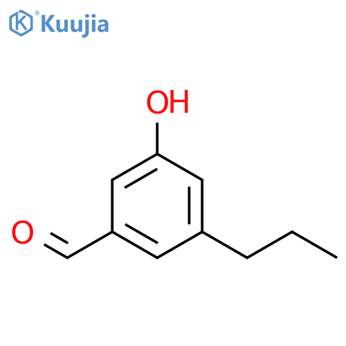 Benzaldehyde, 3-hydroxy-5-propyl- structure