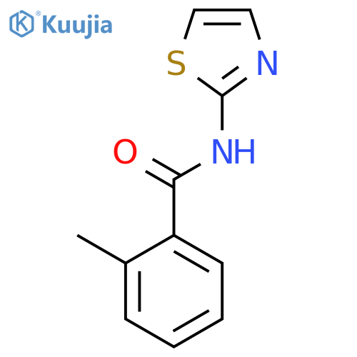 Benzamide, 2-methyl-N-2-thiazolyl- structure