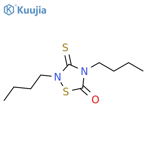 1,2,4-Thiadiazolidin-5-one, 2,4-dibutyl-3-thioxo- structure