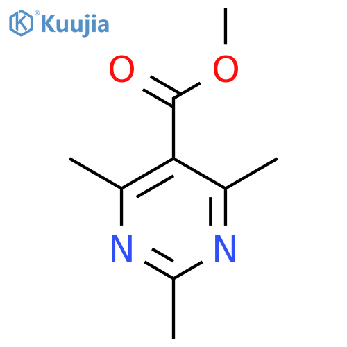 5-Pyrimidinecarboxylic acid, 2,4,6-trimethyl-, methyl ester structure