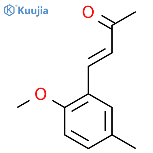 4-(2-methoxy-5-methylphenyl)but-3-en-2-one structure