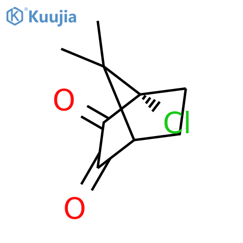 Bicyclo[2.2.1]heptane-2,3-dione, 1-chloro-7,7-dimethyl-, (1S)- structure