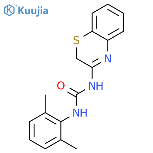 Urea,N-2H-1,4-benzothiazin-3-yl-N'-(2,6-dimethylphenyl)- structure
