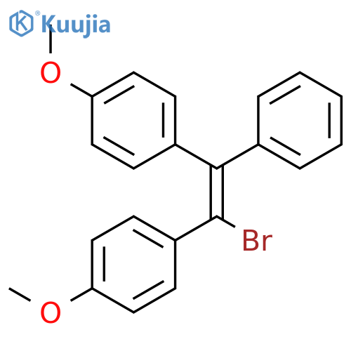 Benzene, 1,1'-(1-bromo-2-phenyl-1,2-ethenediyl)bis[4-methoxy- structure