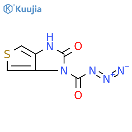 1H-Thieno[3,4-d]imidazole-1-carbonyl azide, 2,3-dihydro-2-oxo- structure