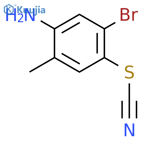 5-Bromo-2-methyl-4-thiocyanatoaniline structure